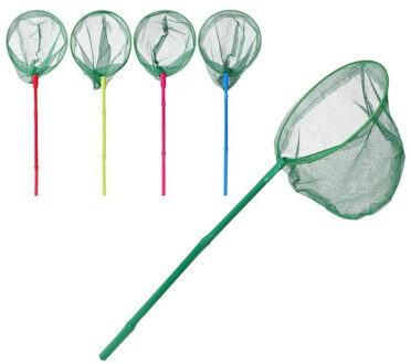 1x Bamboe schepnet/visnet roze 40 cm