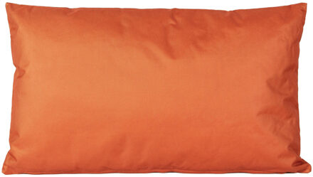 1x Bank/sier kussens voor binnen en buiten in de kleur oranje 30 x 50 cm - Sierkussens