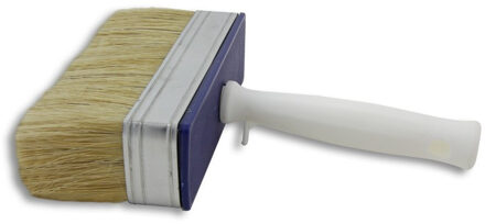 1x Blok kwast 5 x 15 cm verfbenodigdheden - Verfkwasten Multikleur