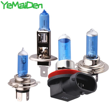 1x Car Halogen headlight Fog Bulb H1 H4 H7 H8 H11 Lamps 12V 55W 5000K Suer bright White Motorcycle/auto Halogen Light