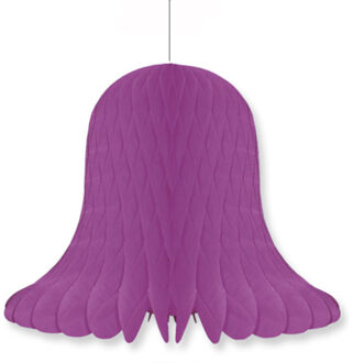 1x Christmas decoration violet bells 30 cm - Hangdecoratie Paars