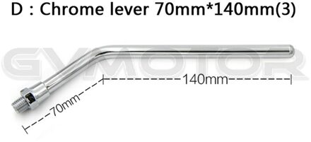 1X Chrome Vintage Cafe Racer 4 "motorfiets Achteruitkijkspiegel Voor Suzuki Kawasaki Honda Yamaha Harley Made in TAIWAN zilver 140MML lever