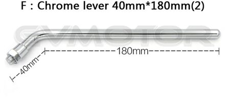 1X Chrome Vintage Cafe Racer 4 "motorfiets Achteruitkijkspiegel Voor Suzuki Kawasaki Honda Yamaha Harley Made in TAIWAN zilver 180MML lever