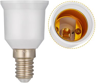 1x Converter E14 OM E27 Adapter Conversie Socket Materiaal Vuurvast Socket Adapter Lamphouder