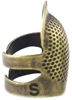1x Coppers Messing Naaien Vingerhoed Vinger Protector Naaien Accessoires Metalen Shield Protector Pin Handwerken Quilten Stitch Craft