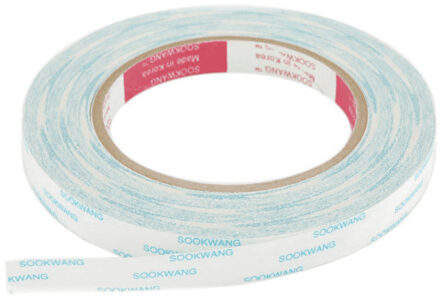 1x Dubbelzijdige tape/knutseltape rollen 24,5 meter - Tape (klussen) Wit