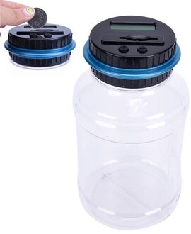 1X Electronic LCD Counting Coin Saving Pot Money Boxes Showing Piggy Bank Only for Usd Can Not Read Ruble Money Box