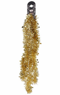 1x Gouden folie slingers/guirlandes met sterren 200 cm