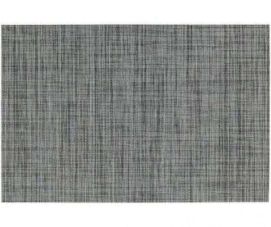 1x Grijze onderlegger/placemat met gevlochten/geweven uiterlijk 45 x 30 cm