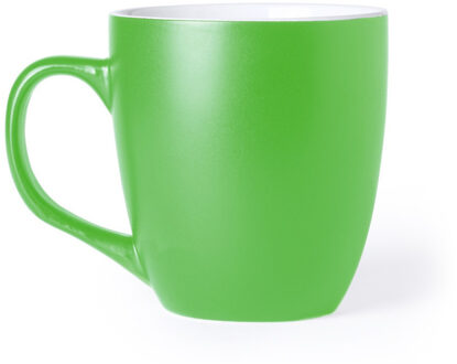 1x Groene drinkbekers/mokken groen 440 ml - Bekers