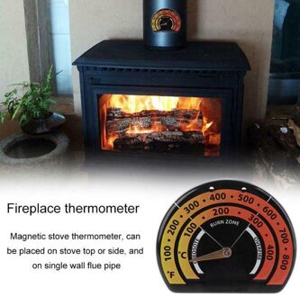 1x Haard Kachel Thermometer Fire Plaats Fan Temperatuur Verbranden Indicator Haard Thermometer Tool Kits