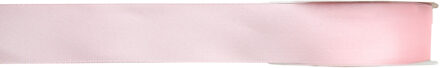 1x Hobby/decoratie roze satijnen sierlinten 1 cm/10 mm x 25 meter