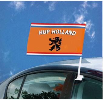1x Holland autovlag met leeuw 30x45 Oranje