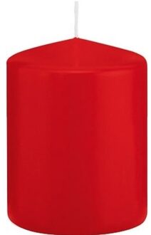 1x Kaarsen rood 6 x 8 cm 29 branduren sfeerkaarsen - Stompkaarsen