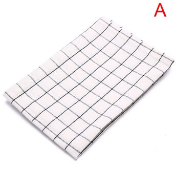 1X Katoenen Servet Keuken Handdoek Theedoek Schoonmaakdoekje Theedoek Gedrukt Duurzaam, 40X60Cm Puur Katoen Streep Plai