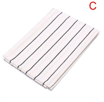 1X Katoenen Servet Keuken Handdoek Theedoek Schoonmaakdoekje Theedoek Gedrukt Duurzaam, 40X60Cm Puur Katoen Streep Plai