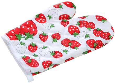 1x Keuken Koken Magnetron Oven Mitt Insulated Antislip Handschoen Verdikking Hoge Temperatuur Oven Handschoen 1stk