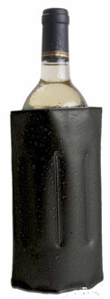 1x Koelelementen hoezen zwart voor wijnflessen 34 x 18 cm