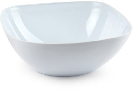 1x Kunststof ontbijt/snack schaaltjes 680 ml - feestschaaltjes Wit