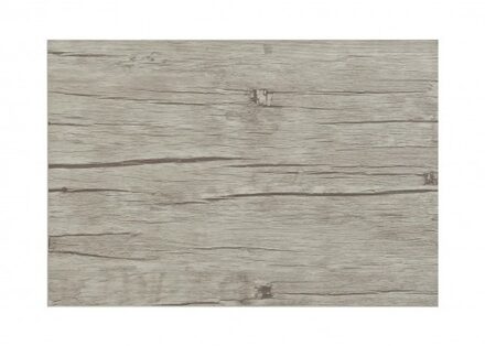 1x Kunststof placemats met hout look grijs 45 x 30 cm