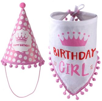 1X Leuke Verstelbare Pet Kat Hond Verjaardag Hoofddeksels Caps Hoed Party Kostuum Hoofddeksels Huisdier Accessoire voor verjaardagsfeestje, thema party @ C