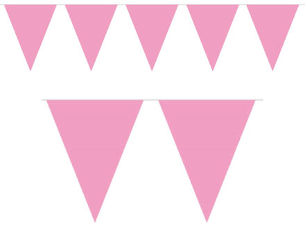 1x Lichtroze babyshower versiering slinger 350 cm