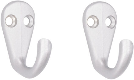 1x Luxe kapstokhaken / jashaken / kapstokhaakjes hoogwaardig metaal 3,3 x 4,1 cm