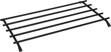 1x Metalen zwarte pannen/ovenschalen onderzetters 35 x 20 cm