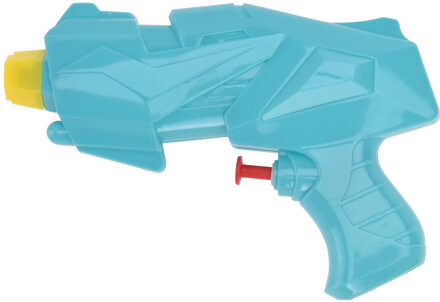 1x Mini waterpistolen/waterpistool blauw van 15 cm kinderspeelgoed - Waterpistolen