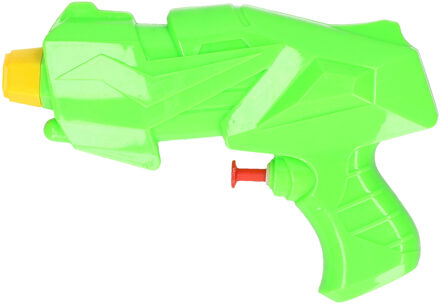 1x Mini waterpistolen/waterpistool groen van 15 cm kinderspeelgoed - Waterpistolen