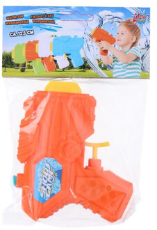 1x Mini waterpistolen/waterpistool oranje van 12 cm kinderspeelgoed