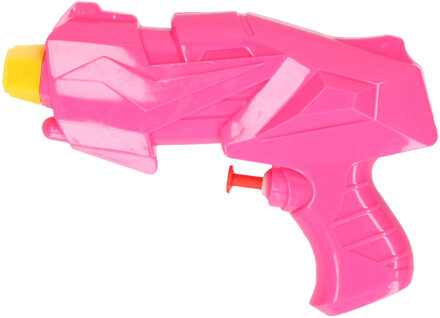 1x Mini waterpistolen/waterpistool roze van 15 cm kinderspeelgoed
