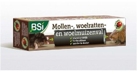 1x Mollenval/woelmuizenval 20 x 5 x 5 cm - Ongediertevallen - Ongediertebestrijding