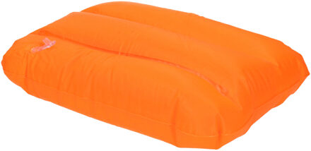 1x Opblaas reiskussentjes oranje 28 x 19 cm - Nekkussens