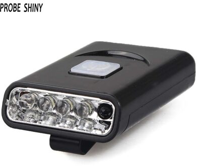 1x Oplaadbare 5 LED Sensor Hoofd Cap Hoed Lamp Licht USB Koplamp Torch Black wandelen zaklamp fietsen flash lichten APJ