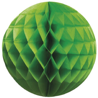 1x Papieren kerstballen groen 10 cm kerstversiering