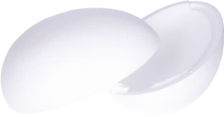 1x Piepschuim ei decoratie 20 cm hobby/knutselmateriaal - Twee losse helften/schalen ei - Knutselen DIY eieren beschilderen - Pasen thema paaseieren eitjes wit