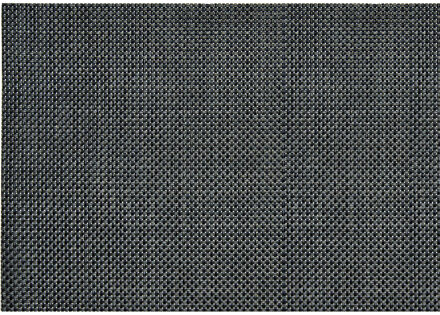 1x Placemats antraciet grijs geweven/gevlochten 45 x 30 cm Donkergrijs