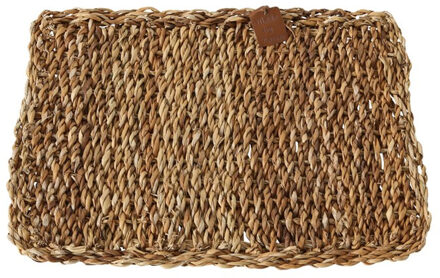 1x Placemats bruin zeegras 30 x 41 cm