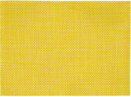 1x Placemats geel geweven/gevlochten 45 x 30 cm
