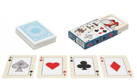1x Poker/kaartspel speelkaarten Engelstalig