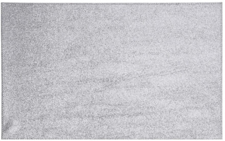 1x Rechthoekige glitter placemats/onderleggers zilver 44 x 29 cm