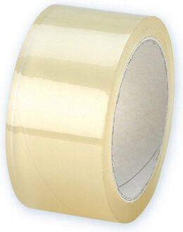 1x Rollen Verpakkingstape transparant - 66 meter per rol - 5 cm breed - Tape (klussen)