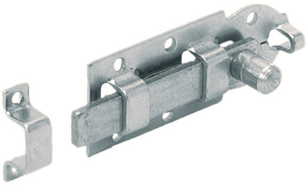 1x Rolschuif / rolschuiven / poortgrendel staal verzinkt 14 x 5.6 cm