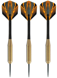 1x Set van dartpijltjes met Prime Harrows flights 22 grams - Dartpijlen Zwart