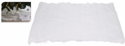 1x Sneeuw achtergrond sneeuwkleed 100 x 100 cm - Decoratiesneeuw Wit