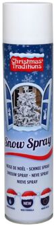 1x Sneeuwsprays/sneeuw spuitbussen 600 ml - Decoratiesneeuw Wit