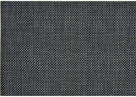 1x stuk Placemats antraciet grijs gevlochten/geweven print 45 x 30 cm - Placemats