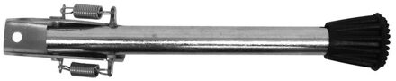 1x stuks deurwig / deurvastzetter verzinkt met veer 20 cm - Deurvastzetters Zilverkleurig