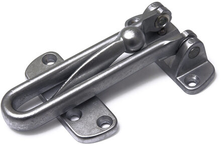 1x stuks kierstandhouder / kierstandhouders metaal met verchroomde finish - Deurkettingen Zilverkleurig